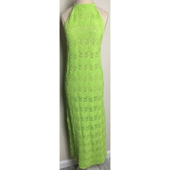 House of Harlow 1960 Dresses | House of Harlow 1960 Green Crochet Maxi Knit Dress | Color: Green | Size: S | Zuzuxland's Closet